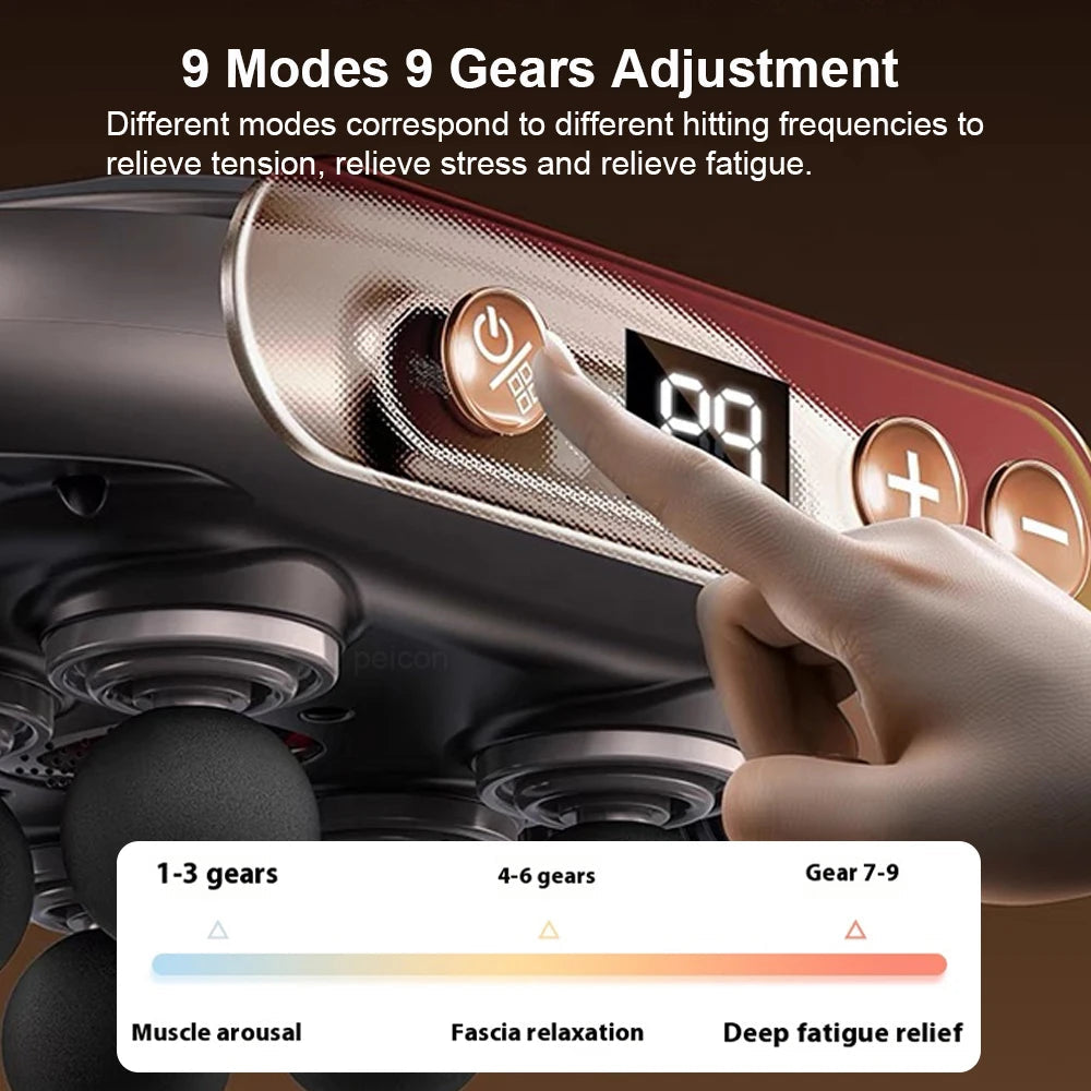 VibraFlex 6-Head Massager Gun