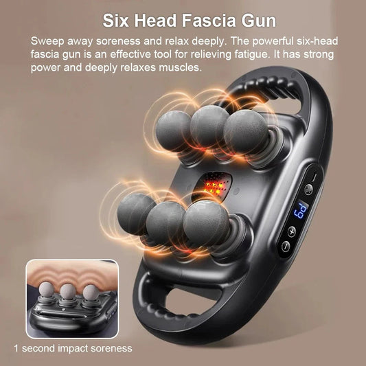 VibraFlex 6-Head Massager Gun